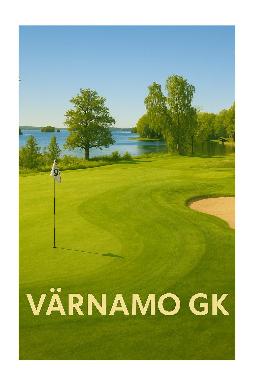 "Värnamo Golfklubb" - Poster