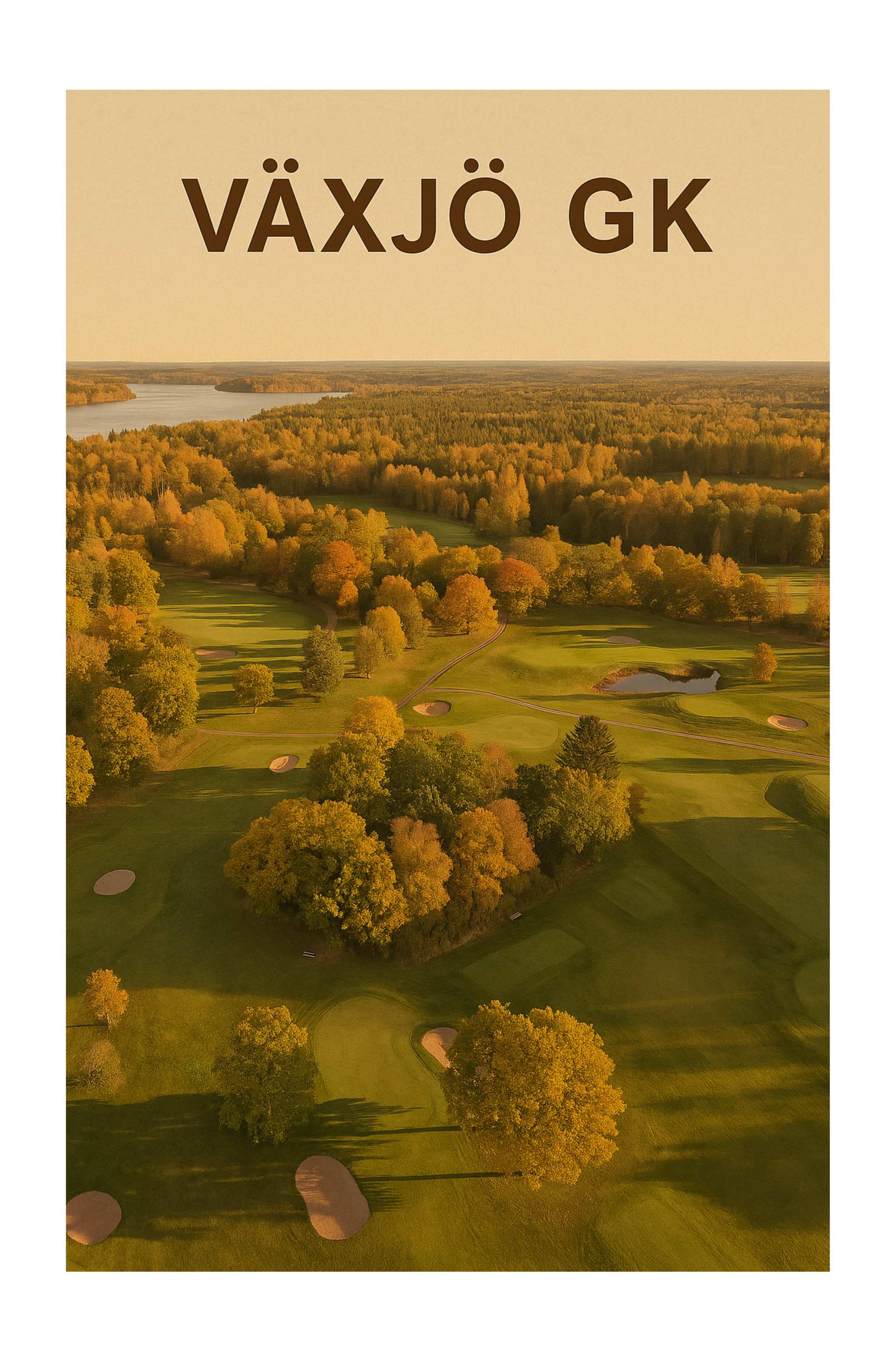 "Växjö Golfklubb" - Poster