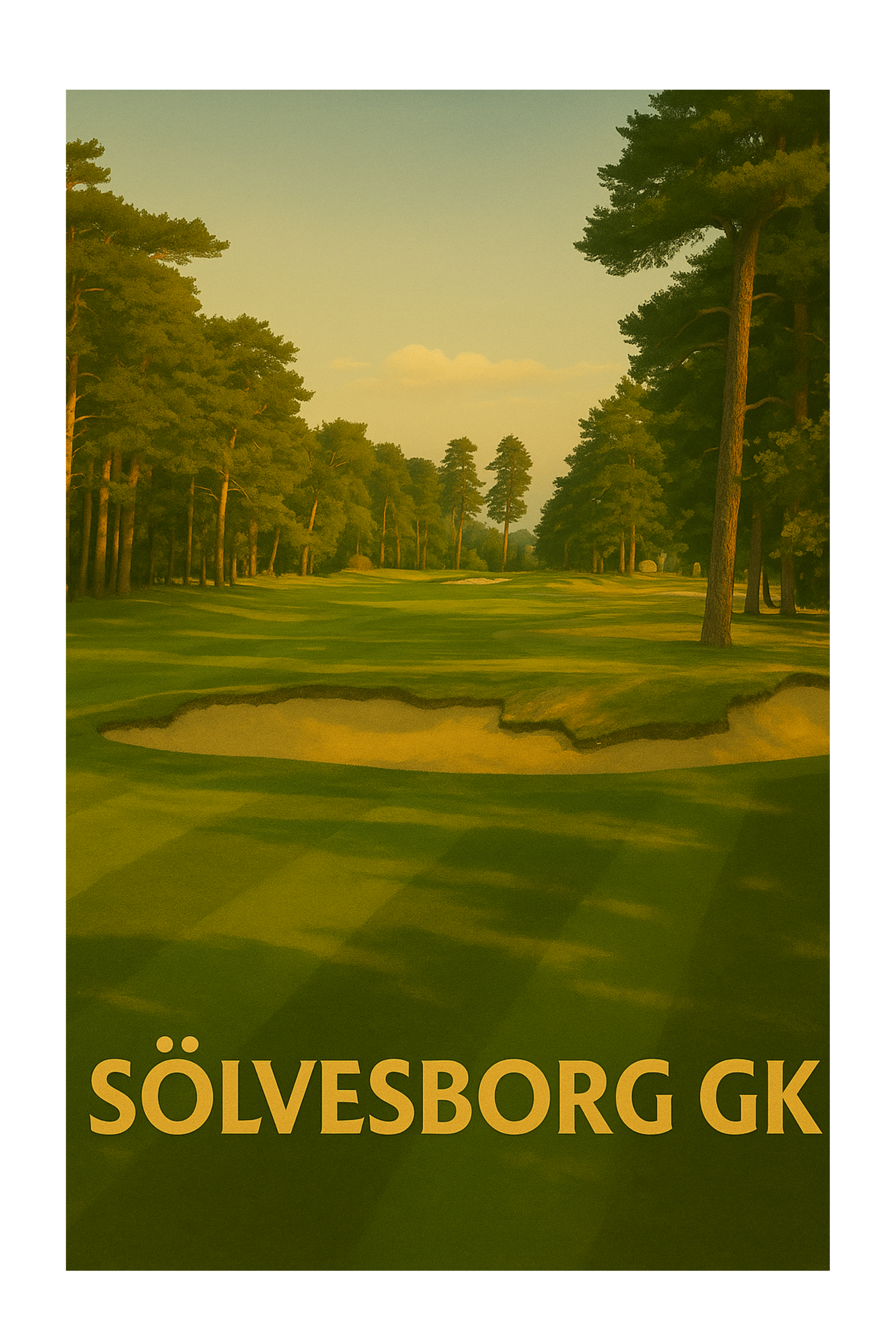"Sölvesborg Golfklubb" - Poster
