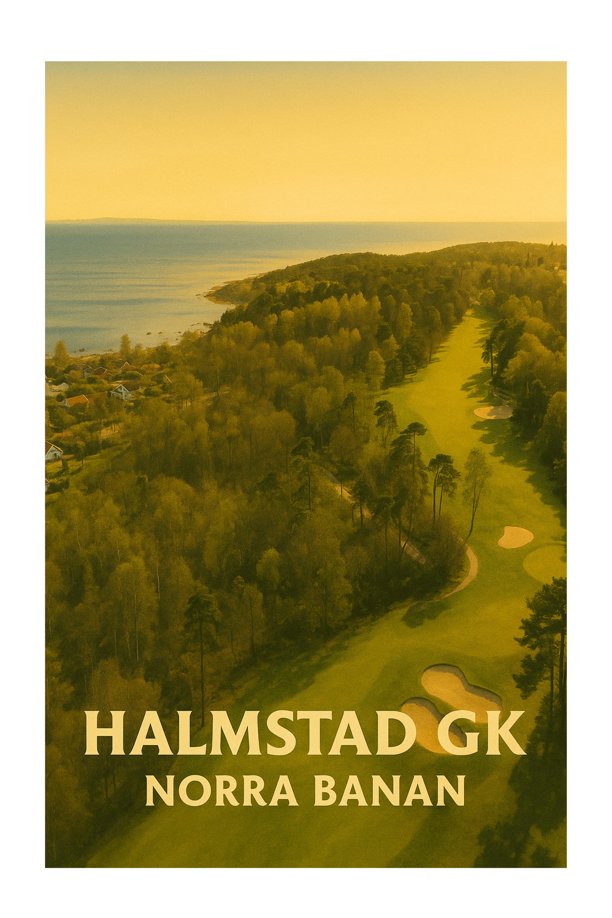 "Halmstad Golfklubb" - Poster