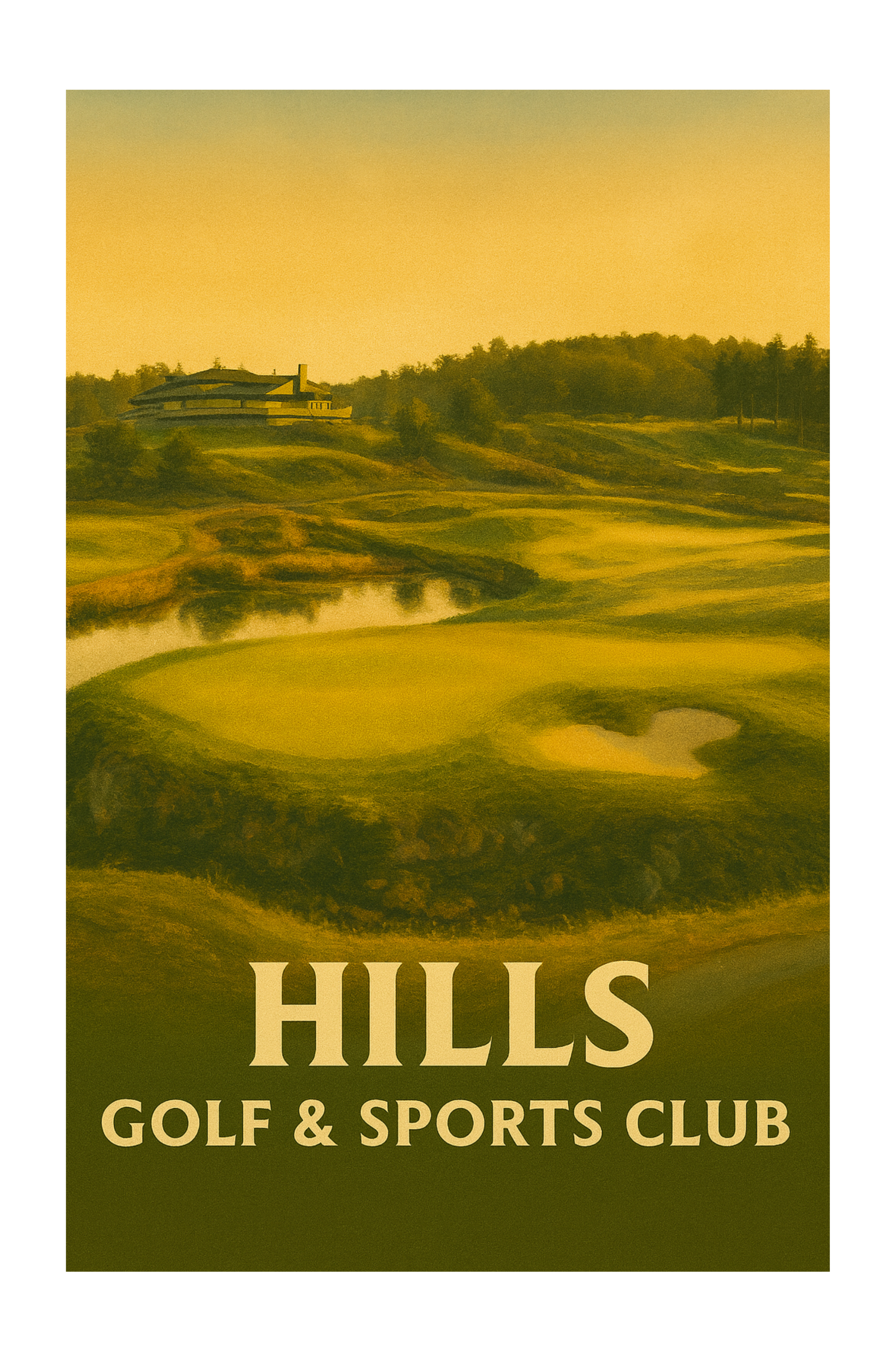"Hills Golfklubb" - Poster