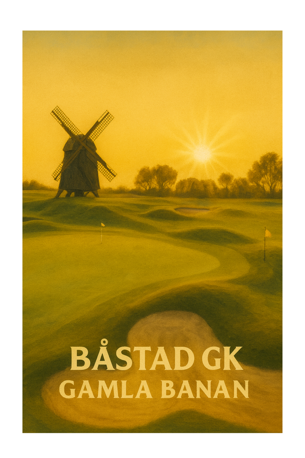 "Båstad Golfklubb" - Poster