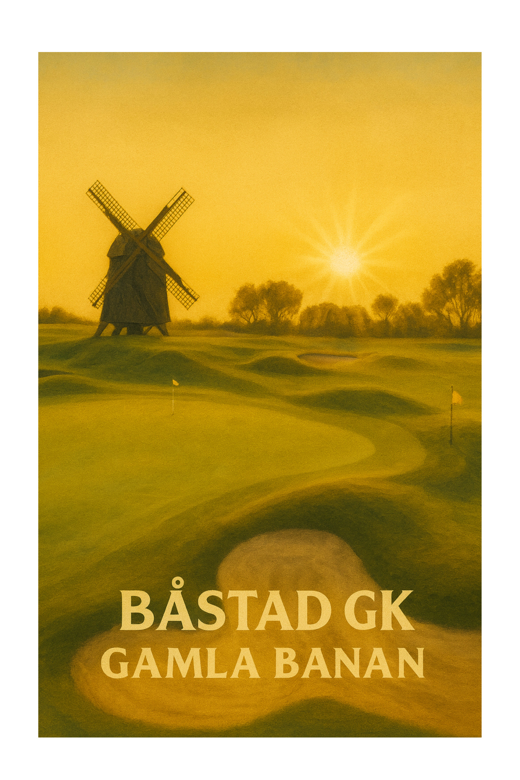 "Båstad Golfklubb" - Poster