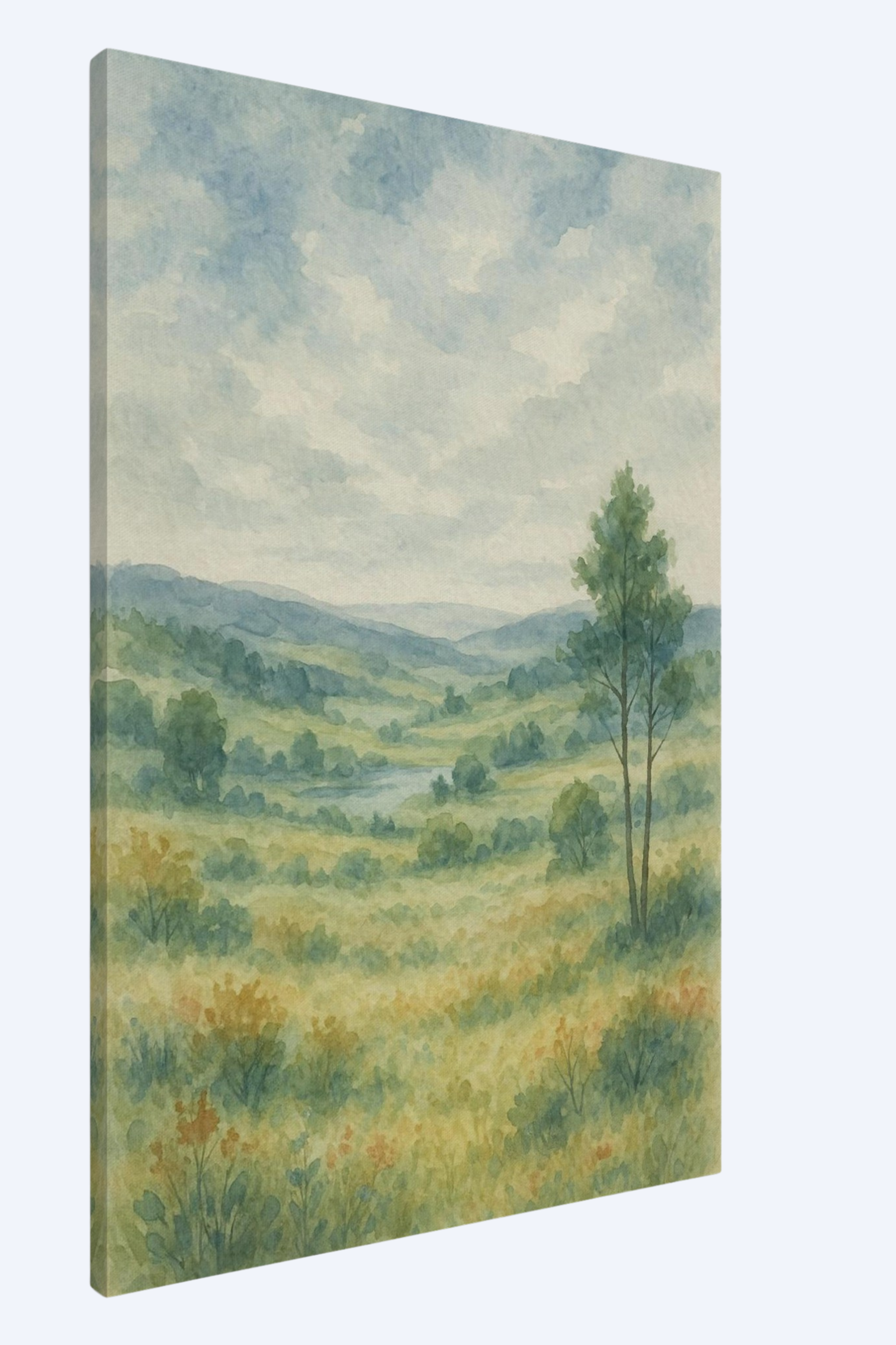"Somrig dalgång" - Canvas