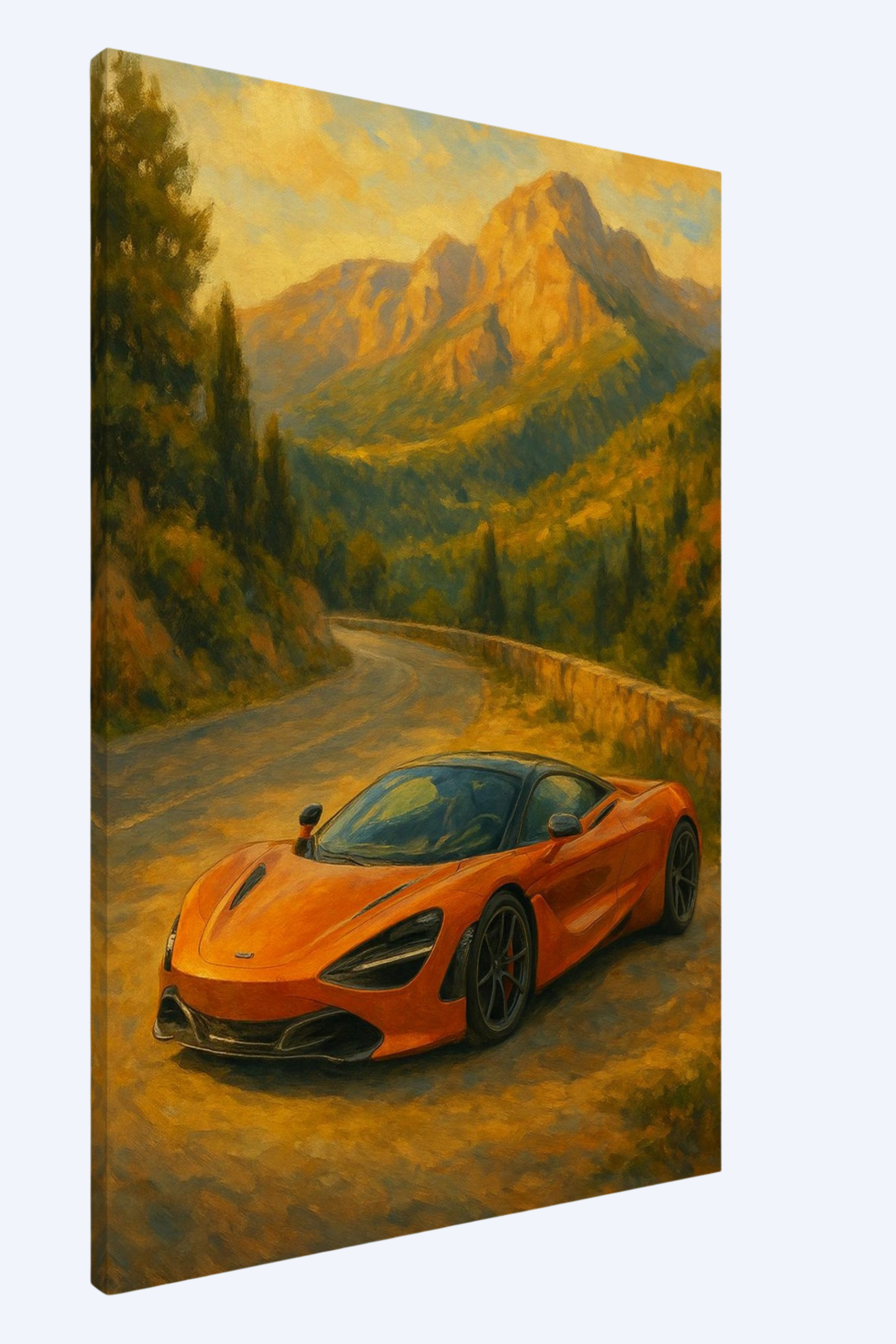 "Orange Fury" - Canvas
