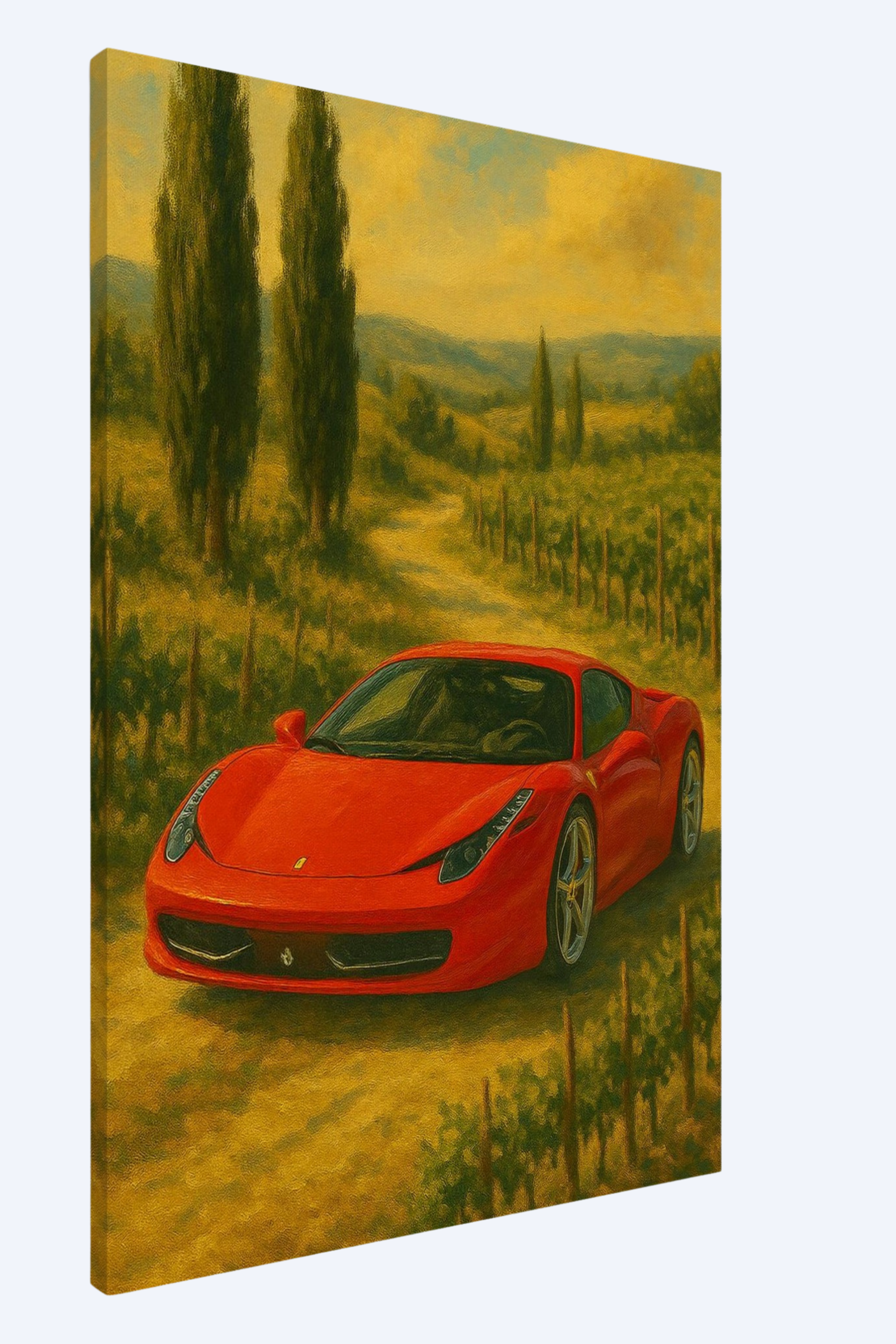 "Röd som Toscana" - Canvas