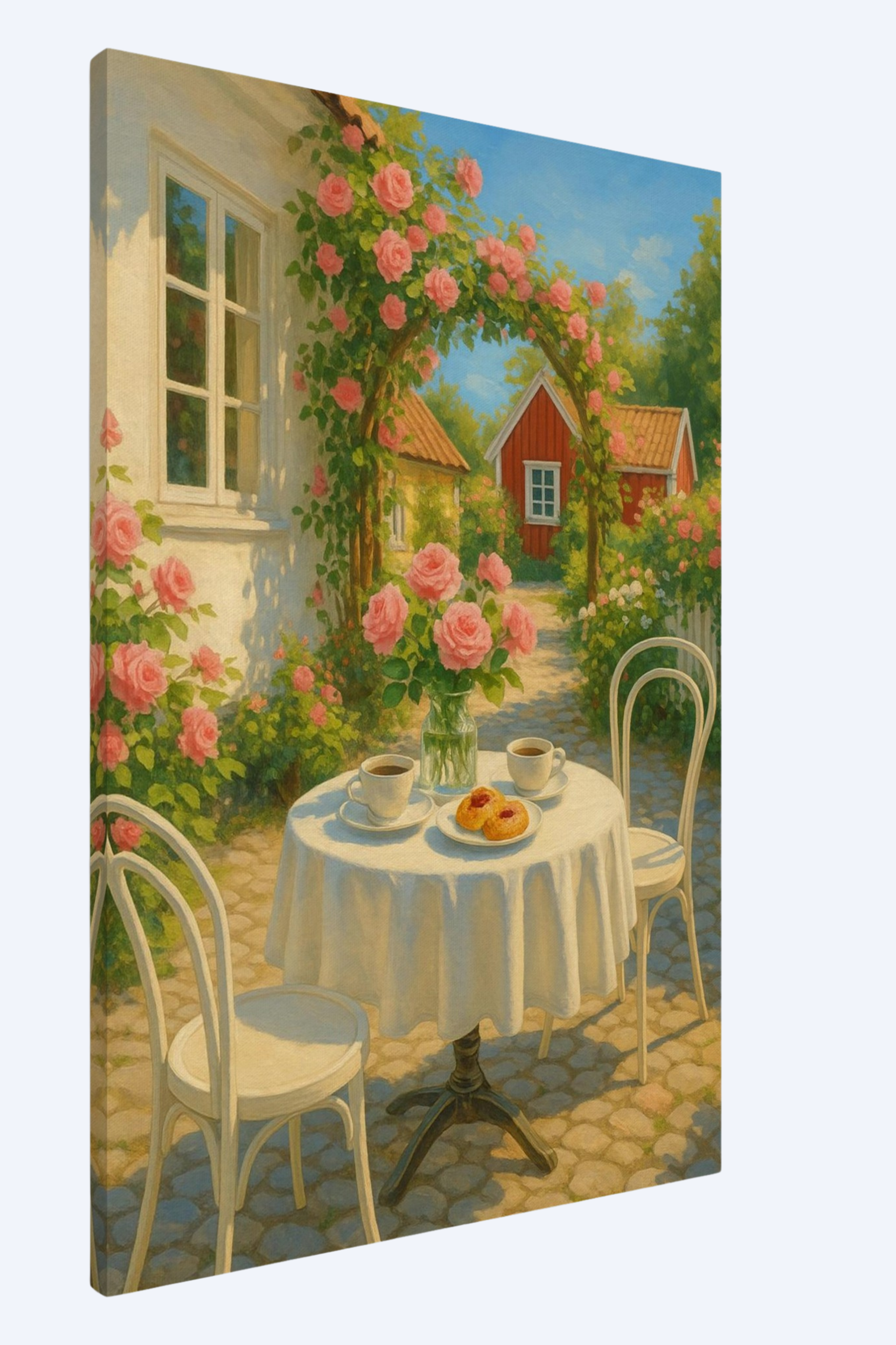 "Trädgårdsidyll" - Canvas