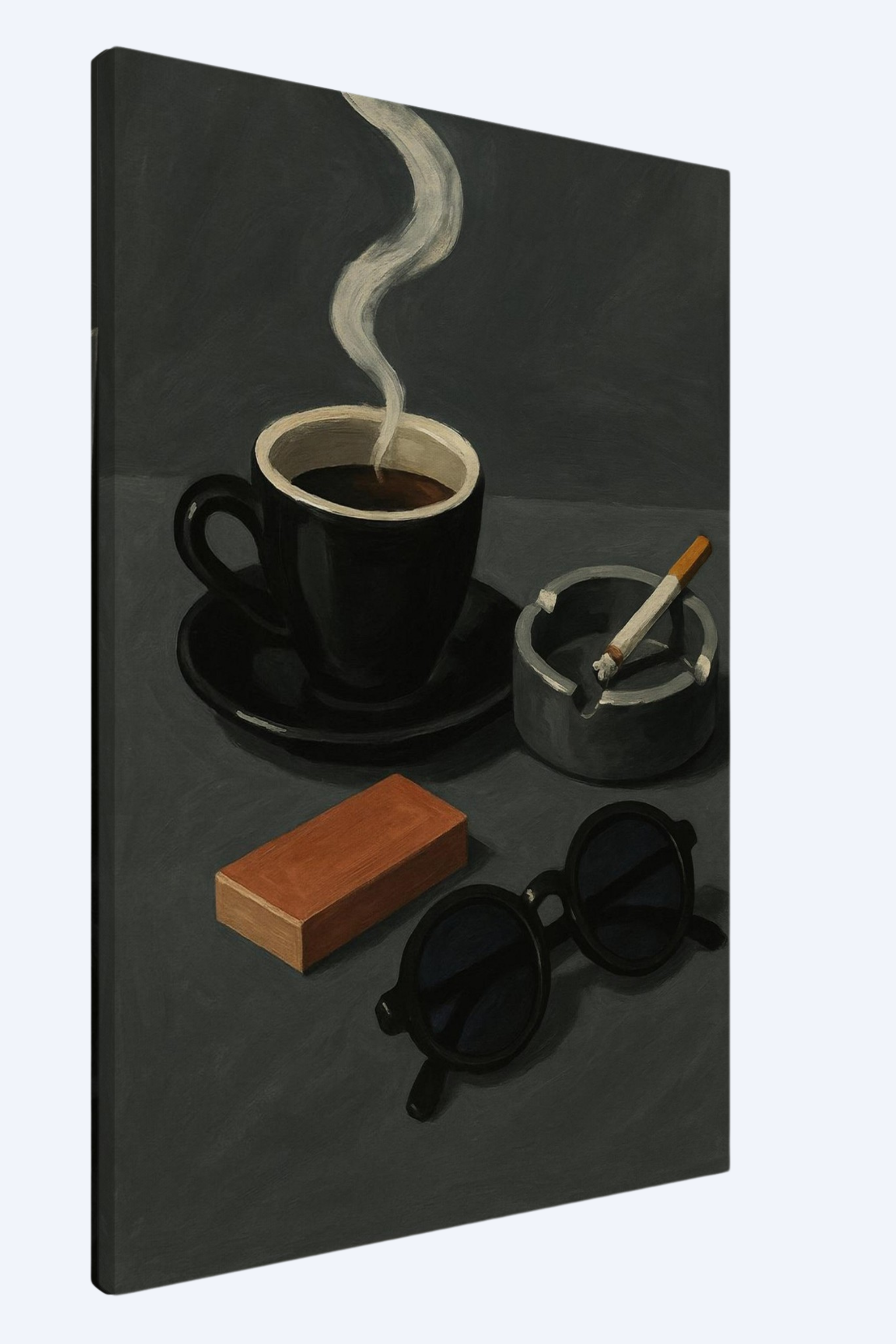 "Cigarettes & Caffeine" - Canvas