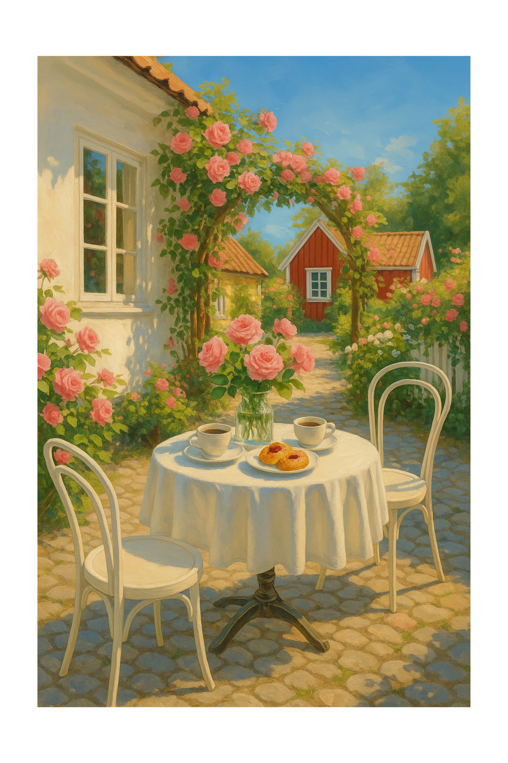 "Trädgårdsidyll" - Poster