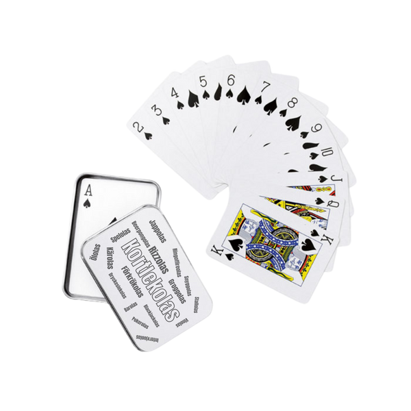 Kortlek i plåtask - Julklappolas